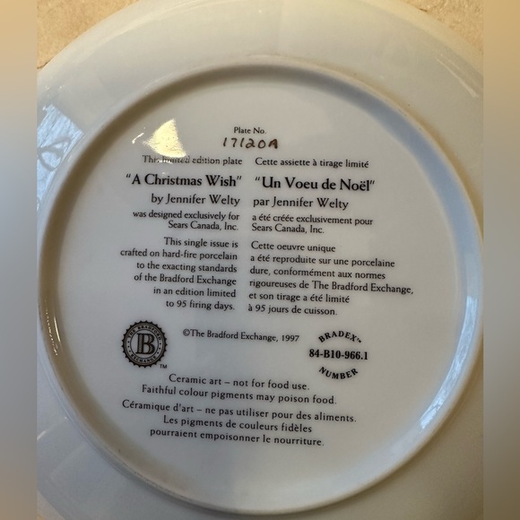 Christmas Home collection: the Bradford Exchange plate - Picture 3 of 4